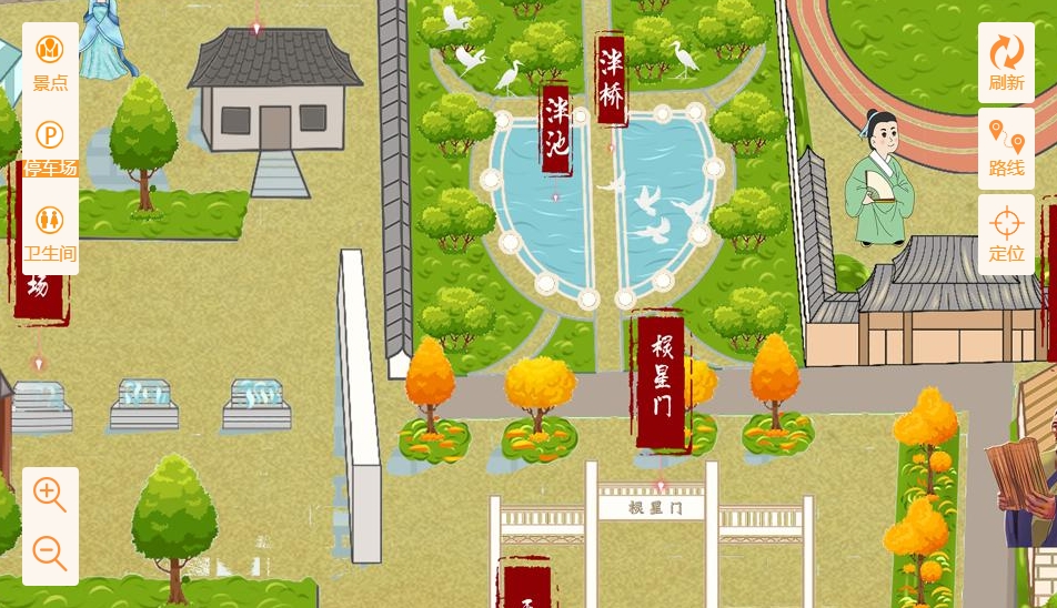 沔城回族镇手绘地图景区语音讲解导览系统：智慧景区建设的基石